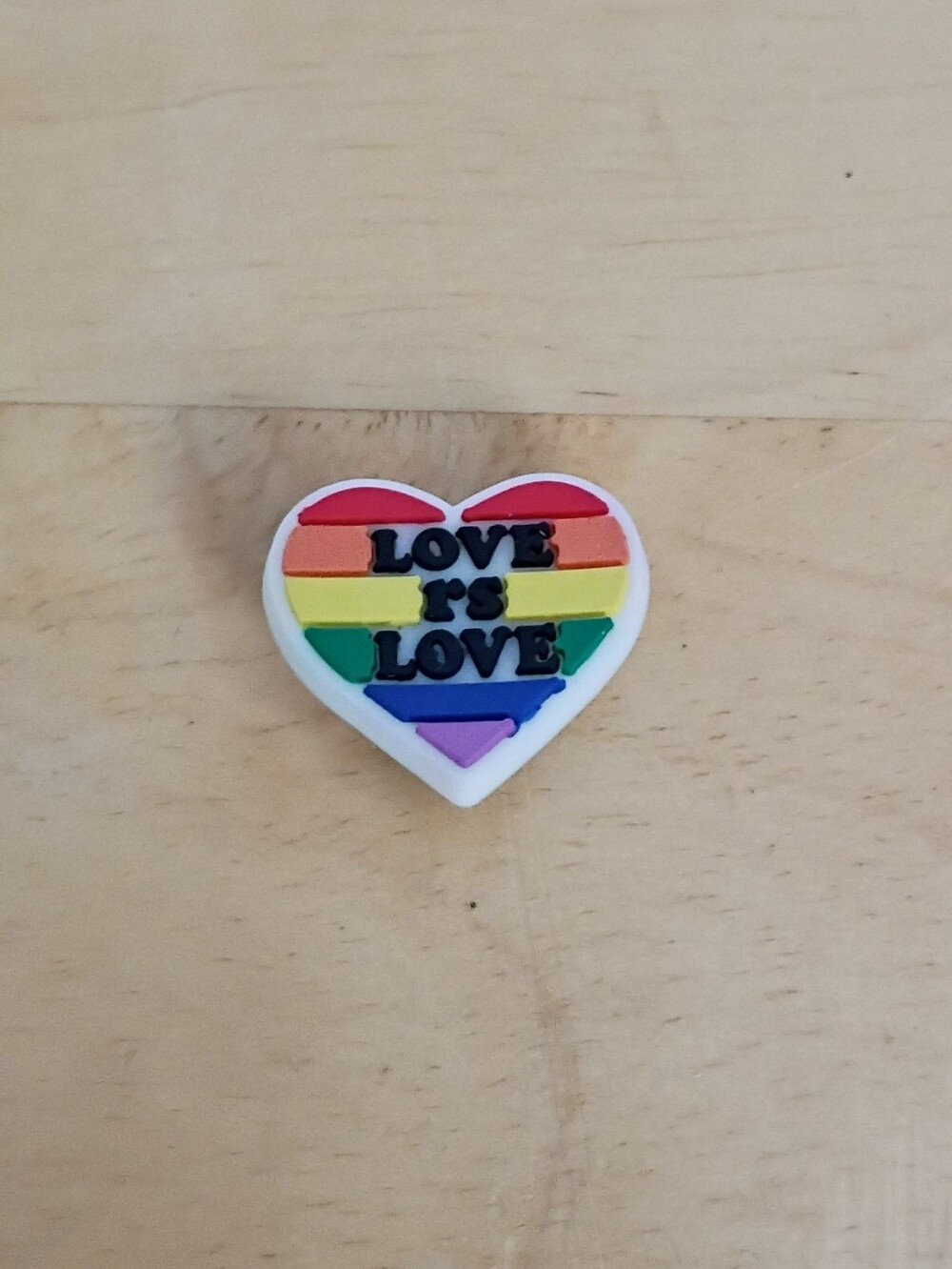 10 for $10 Jibbitz Croc Charms - Pride LGBTQ+ Rainbow ❤️ 'Love is Love' - New